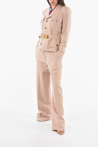 Belted Jacket With Front Pockets