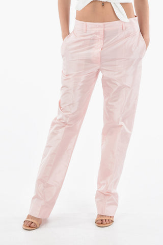 Pantaloni In Seta Regular Fit