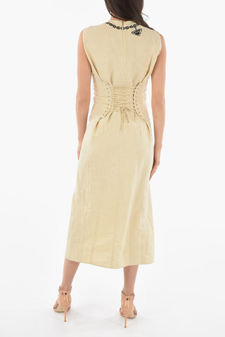 Printed Sleeveless Long Dress