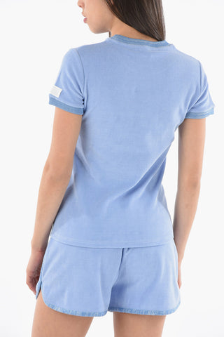 Crew-neck T-shirt with Embroidered Logo