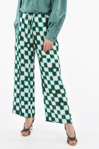 Checked shaded Effect PUVIS Palazzo Pants