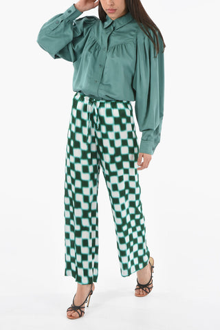Checked shaded Effect PUVIS Palazzo Pants