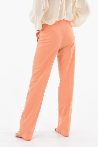 Straight-leg Trousers with Front Pleats