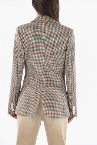 TAILORING Houndstooth Motif Slim Fit Blazer