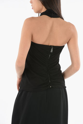 Top con Scollatura Halter e Zip sulla Schiena