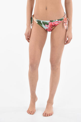 Costume Da Bagno Slip Con Stampa Floeale