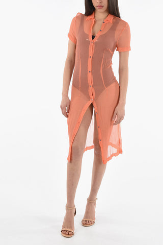 Ruched Silk DOUD Dress