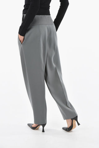 Pleated High Waisted Joggings