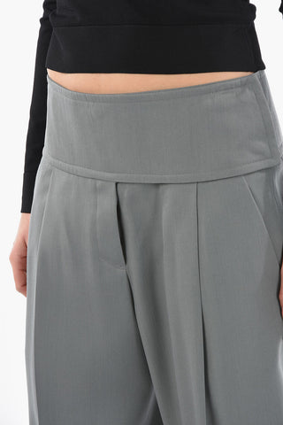 Pleated High Waisted Joggings
