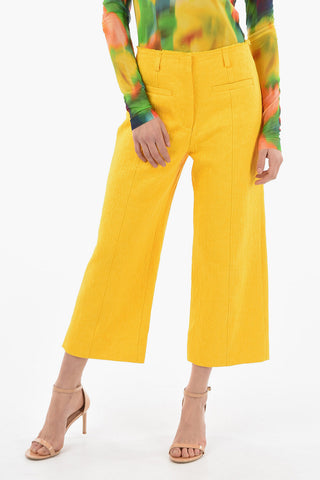 Pantaloni Jacquard Fantasia Floreale