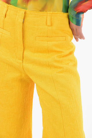 Pantaloni Jacquard Fantasia Floreale