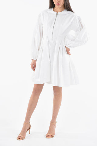 Baloon Sleeves Flared Dress