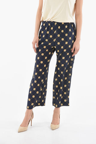 Printed Silk DAISY MARNIGRAM Pajama Pants