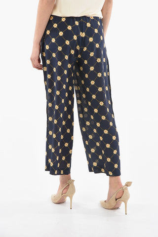Printed Silk DAISY MARNIGRAM Pajama Pants