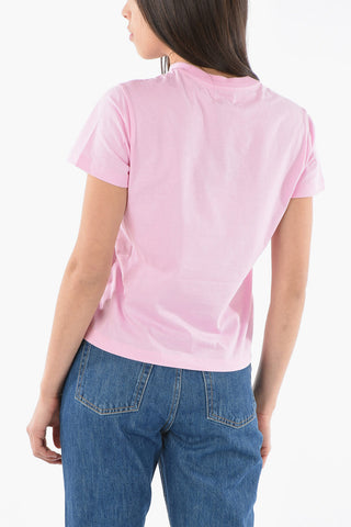 T-Shirt Crop BOX LOGO in Cotone