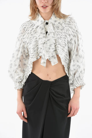 TAO Ruffled Shirt with Bell Sleeves and Vents