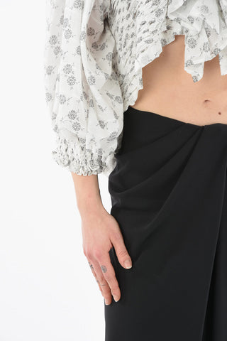 TAO Ruffled Shirt with Bell Sleeves and Vents