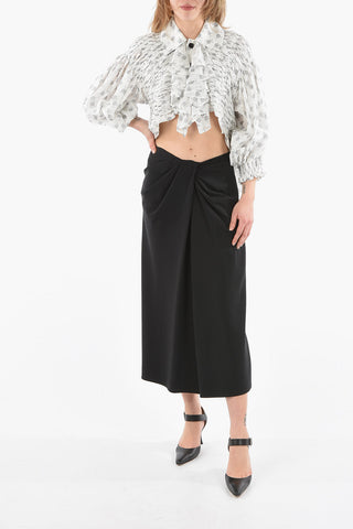TAO Ruffled Shirt with Bell Sleeves and Vents