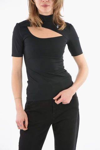 Crop Top LIQUID MELT con Dettaglio Cut Out