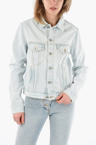 PERMANENT Giacchetto DIAG LOGO in Denim