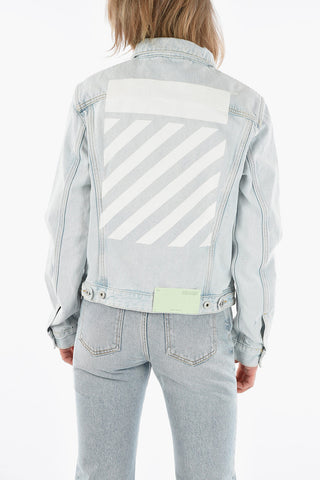 PERMANENT Giacchetto DIAG LOGO in Denim