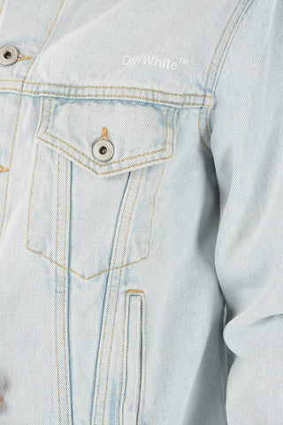 PERMANENT Giacchetto DIAG LOGO in Denim