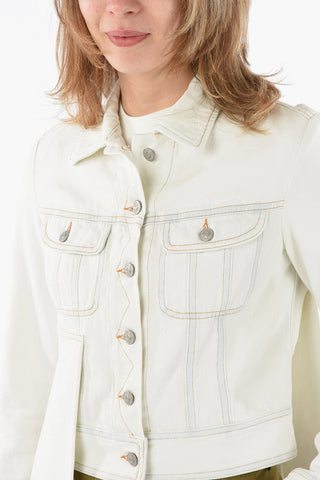 MM6 4 Sleeves Denim Jacket with Contrasting Stitching