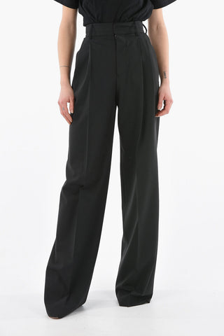 Pleated BOGART Trousers with Flap Pocket