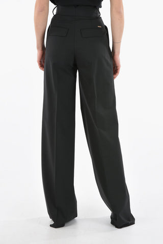 Pleated BOGART Trousers with Flap Pocket