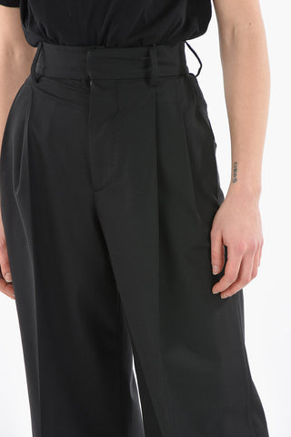 Pleated BOGART Trousers with Flap Pocket