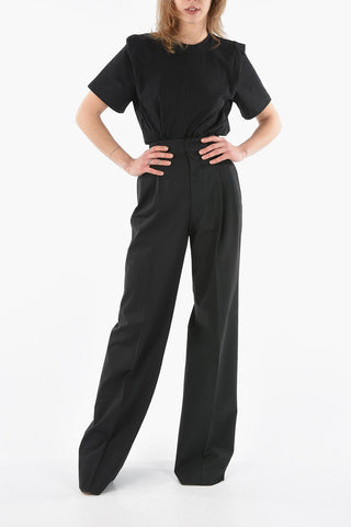 Pleated BOGART Trousers with Flap Pocket
