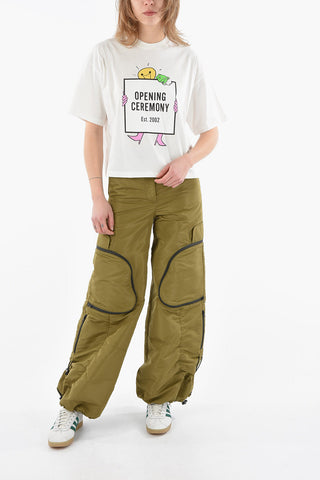 T-Shirt Crop LIGHTBULB BOXLOGO in Cotone