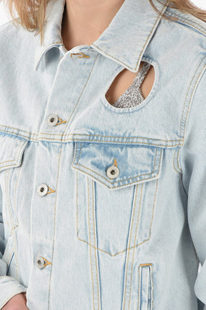 PERMANENT Denim Jacket METEOR with Cut-Out Detail
