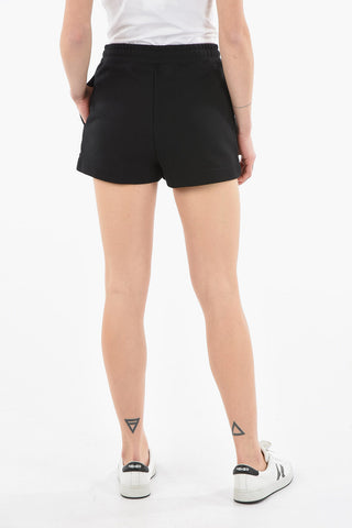 COUTURE! Organic Cotton Jogger Shorts with TEDDY BEAR Logo Patch