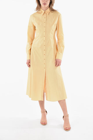 Shirt Dress in Popeline di Cotone Giapponese