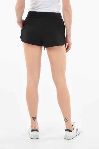 UNDERWEAR Brushed-cotton Jogger Shorts with Logoed Side Bands