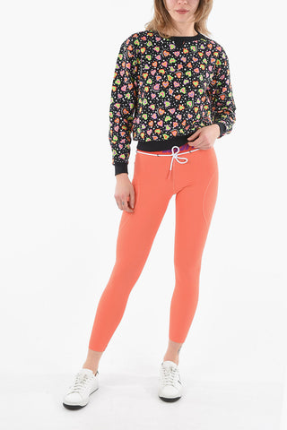 SWIM Felpa Girocollo con Fantasia Cuori e Logo
