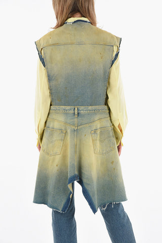 Gilet di Jeans Effetto Vintage