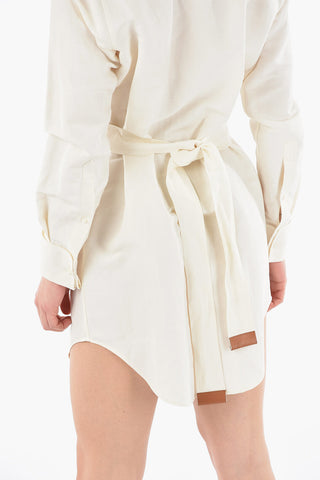 Linen and Silk Wrap Shirt