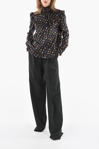 Floral Print Silk Blouse