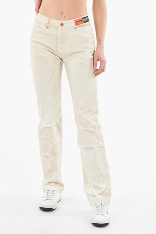 RE-EDITION Jeans OPEN SIDE con Dettagli Cut-out 20cm