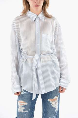 Striped Shirt With Martingale