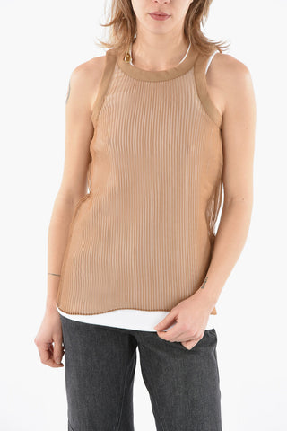 Tank Top with Removable Tech-chiffon Layer