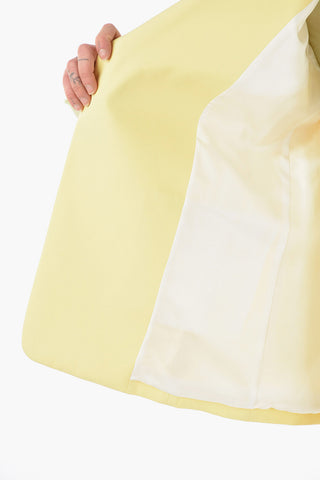 Silk Open Front Blazer