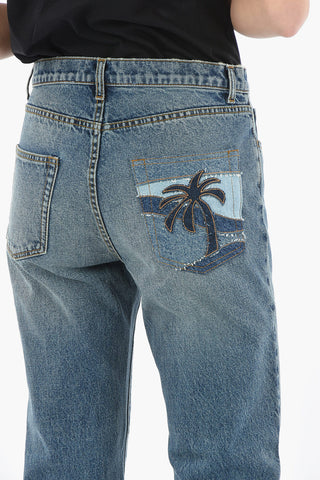 Jeans Regular Fit PALM INTARSIA con Passanti