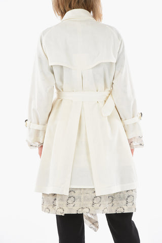 TAO Double-breasted Ruffled Reversible Trench