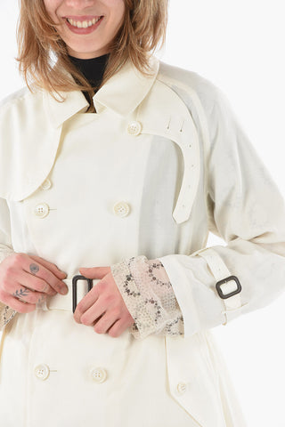 TAO Double-breasted Ruffled Reversible Trench