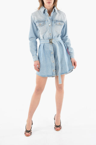 Chemisier ARROW in Denim con Cintura