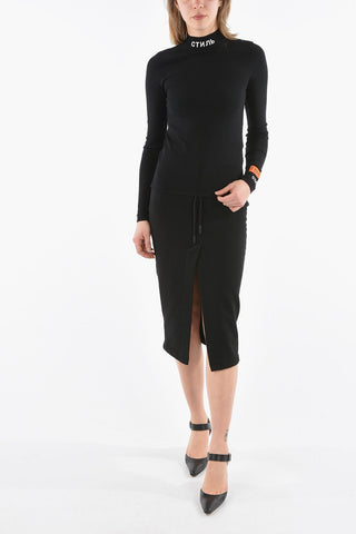 CTNMB Mock Neck Stretch Fabric Sweater