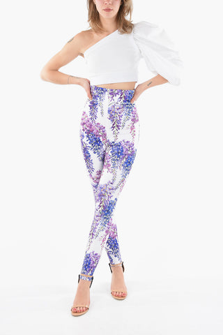 One Shoulder Top with Puffed Sleeve